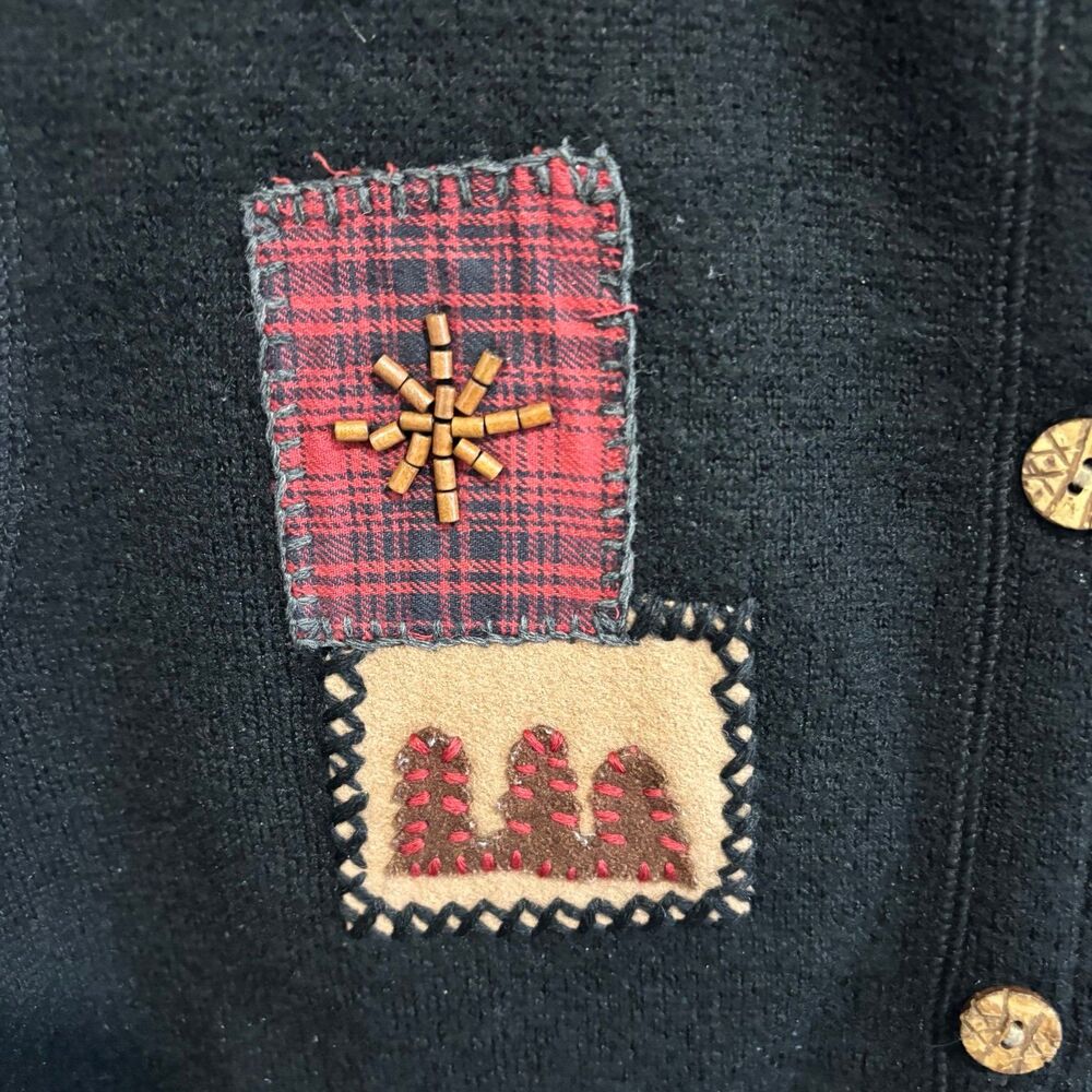 Vintage Woolrich 100% Wool Vest Winter Seasonal Holiday Christmas - Picture 3 of 8